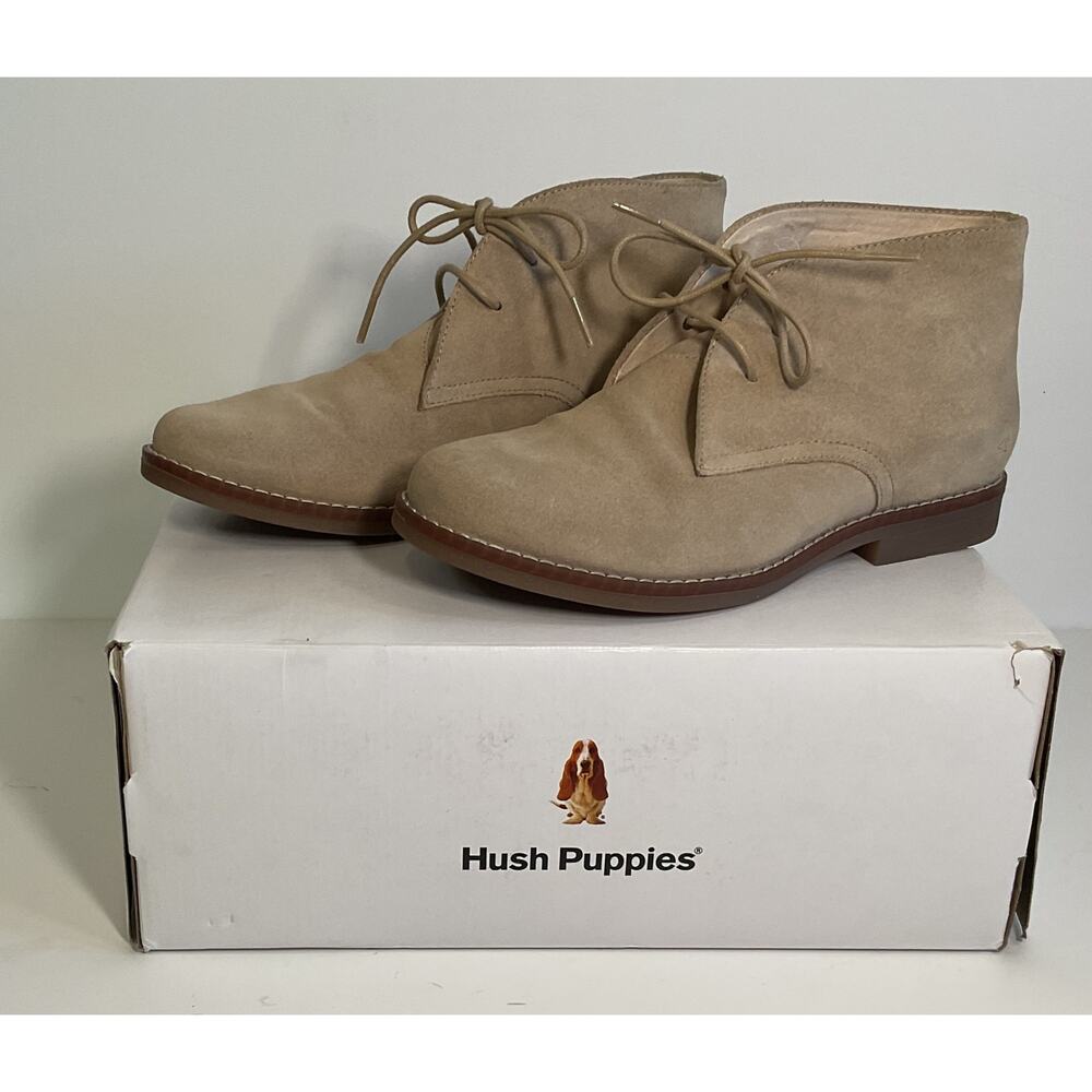Womens Hush Puppies Marin Canto Chukka Size 9.5 Taupe Suede